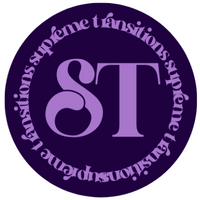 supreme-transitions-logo-purple-circle-risc Circular purple logo with large “ST” initials in the center and the words “supreme transitions” repeating along the border in curved text